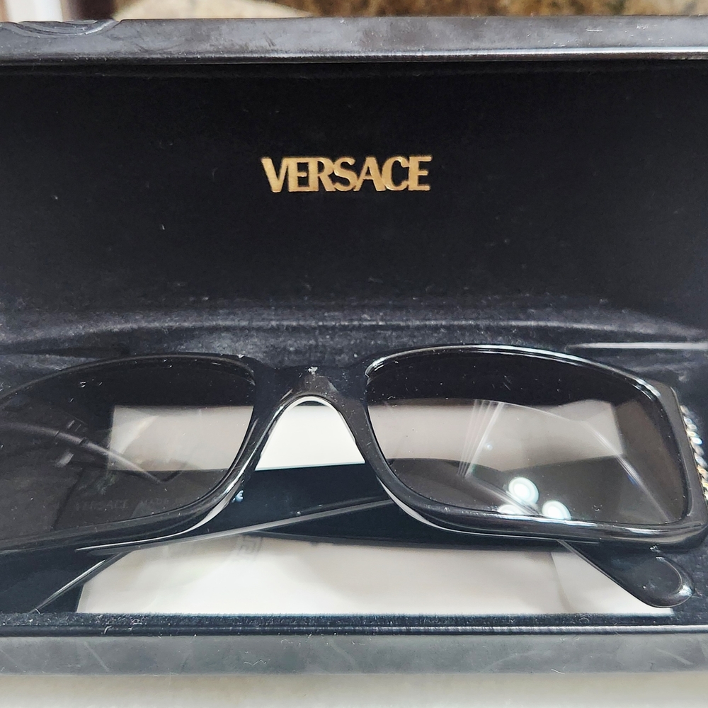 Versace Glossy Black Eyewear